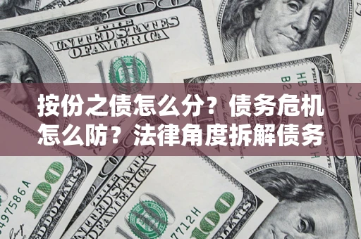 武汉按份之债怎么分？债务危机怎么防？法律角度拆解债务分配与风险自保指南