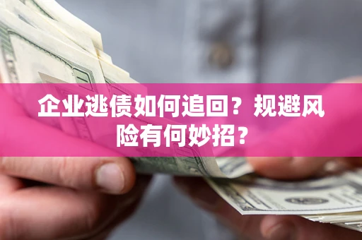 武汉企业逃债如何追回？规避风险有何妙招？