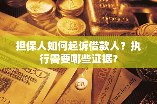 武汉担保人如何起诉借款人？执行需要哪些证据？