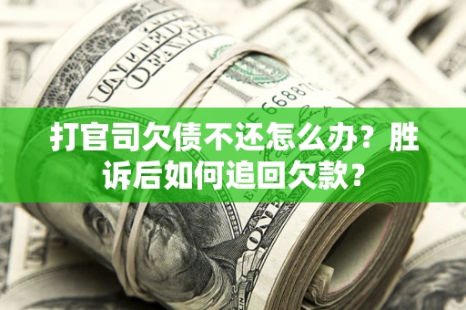 武汉打官司欠债不还怎么办？胜诉后如何追回欠款？