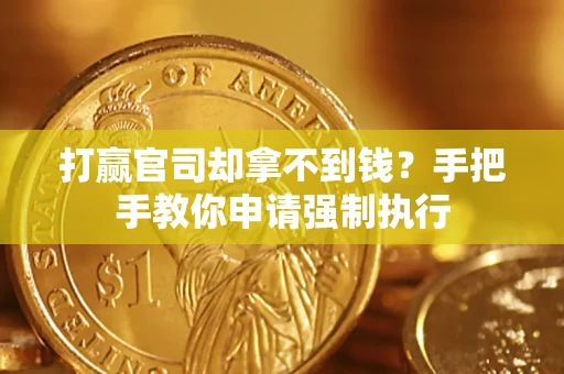 武汉打赢官司却拿不到钱？手把手教你申请强制执行