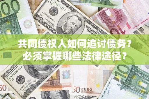 武汉共同债权人如何追讨债务？必须掌握哪些法律途径？