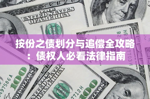 武汉按份之债划分与追偿全攻略：债权人必看法律指南