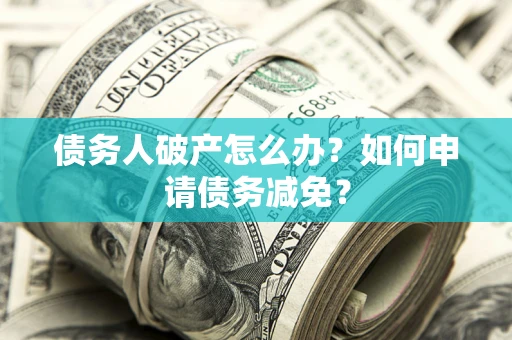武汉债务人破产怎么办？如何申请债务减免？