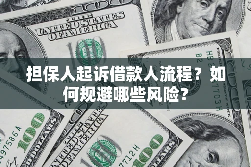 武汉担保人起诉借款人流程？如何规避哪些风险？