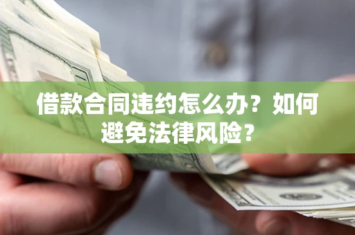 武汉借款合同违约怎么办？如何避免法律风险？